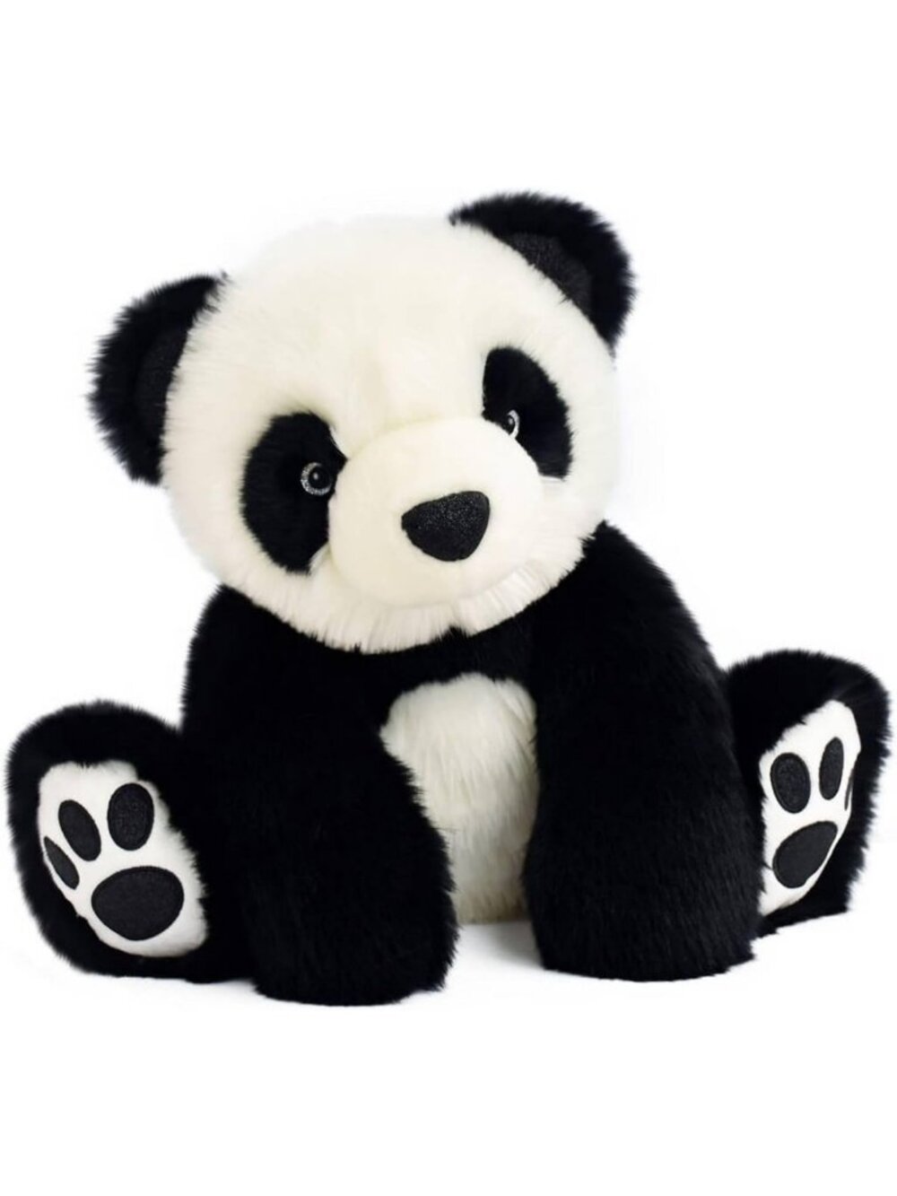 Chic Black Panda Plush Toy - 35 cm Soft Cuddly Stuffed Animal for Kids